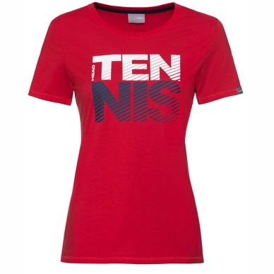 T-shirt de Tennis HEAD Women Club Lisa Red