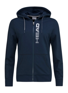 Pull de Tennis HEAD Women Club Greta F/Z Dark Blue