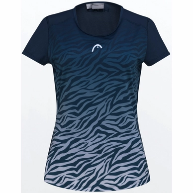 Tennisshirt HEAD Women Tie Break Dark Blue Print