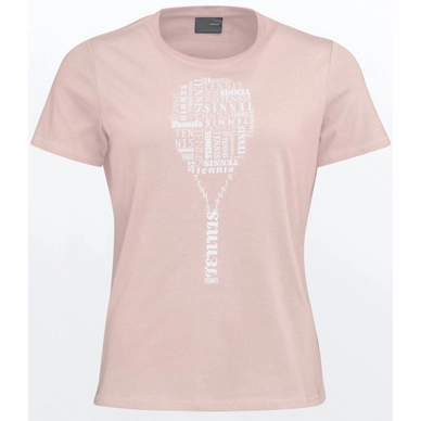 Tennis T-Shirt HEAD Women Typo Rose