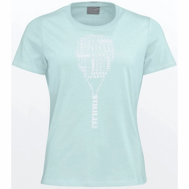 Tennisshirt HEAD Women Typo Sky Blue