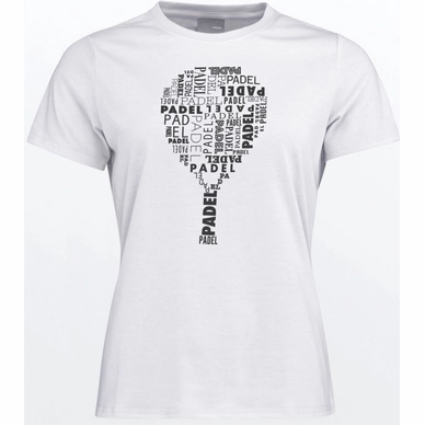 Padelshirt HEAD Typo White Damen