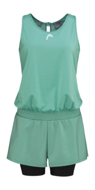 Tenniskleid HEAD Match III Romper Nile Green Damen
