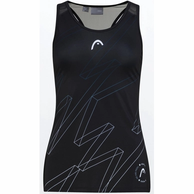 Tennisshirt HEAD Play Tech Tanktop Print Black Damen