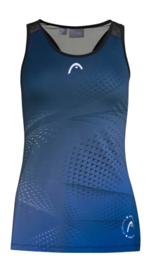 Tennisshirt HEAD Play Tech Tanktop Black Print Damen