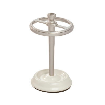 Porta spazzolino da denti iDesign Bexley in ceramica h 14,5 cm, Bianco / Beige