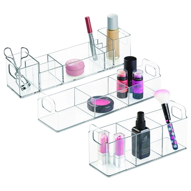 Organiser iDesign Clarity Multi Level Transparant (30,5 x 7,6 x 7,6 cm)