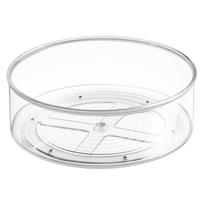 Platine Tournante iDesign Cabinet Binz Transparent (22,9 x 8,6 cm)