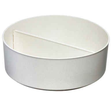 Draaiplateau iDesign Ro Pansino Hoog met Verdeler Wit (25,5 x 9,7 cm)