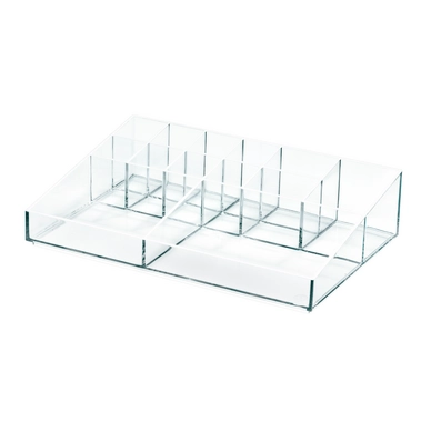 Organiser iDesign Sarah Tanno Cosmetica Station Transparant (30,5 x 20,3 x 7,6 cm)