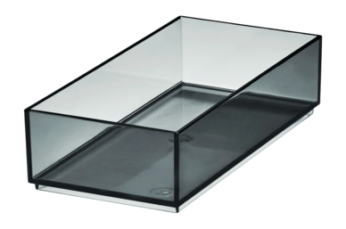 Opbergbox iDesign Sarah Tanno Grijs (10 x 18 x 5 cm)