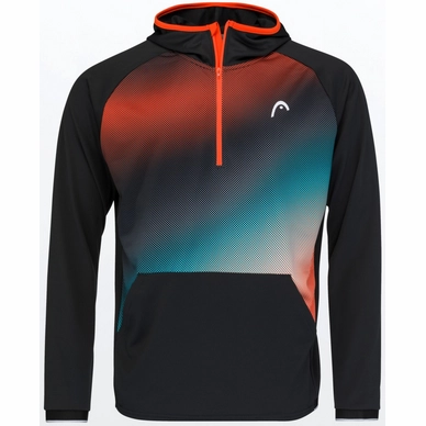 Tennis Jumper HEAD Boys Topspin Black Print Vision