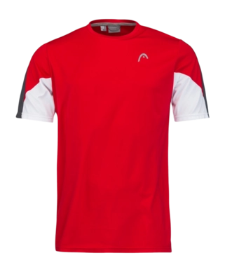 Tennisshirt HEAD Club 22 Tech Red Jungen