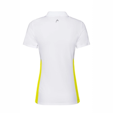 Polo HEAD Girls Club Tech White Yellow