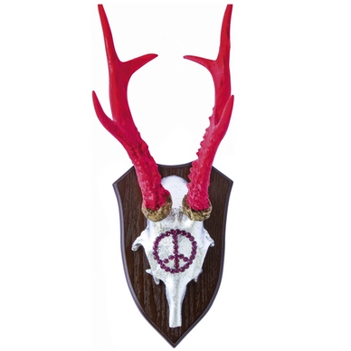 Wanddecoratie Oh My Deer Peace With Pink