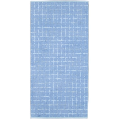 Douchelaken Cawö Aqua Karo Blue (70 x 140 cm)