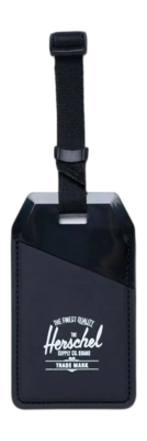 Luggage Tag Herschel Rubber Black Matte Glossy