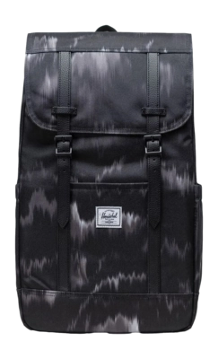 Rugzak Herschel Retreat Blurred Ikat Black
