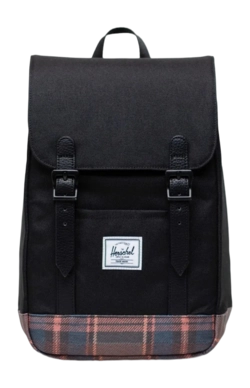 Rugzak Herschel Retreat Mini Black Winter Plaid