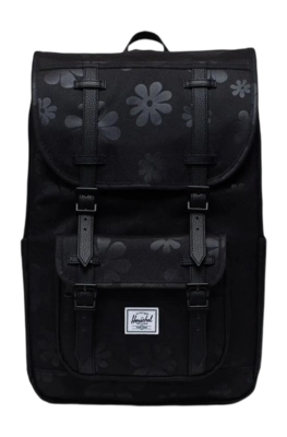 Rugzak Herschel Little America Mid Black Floral Sun