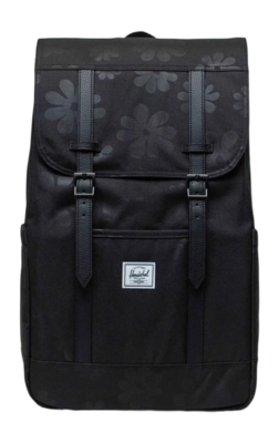 Rugzak Herschel Retreat Black Floral Sun