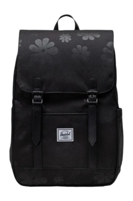 Rugzak Herschel Retreat Small Black Floral Sun