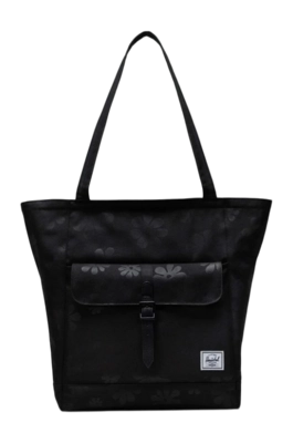 Draagtas Herschel Retreat Tote Black Floral Sun