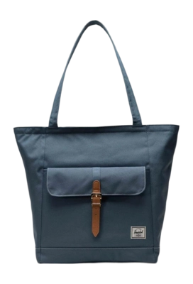 Draagtas Herschel Retreat Tote Blue Mirage White Stitch
