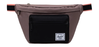 Heuptas Herschel Pop Quiz Hip Pack Taupe Gray Black Shell Pink