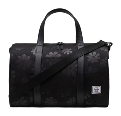 Reistas Herschel Novel Carry On Duffle Black Floral Sun