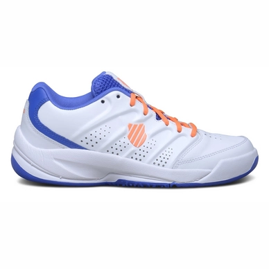 Chaussures de Tennis K Swiss Junior Ultrascendor Omni Jr White Electric Blue Safety Orange