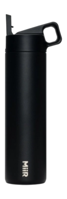 Thermosfles MiiR Straw Bottle Black 591ml