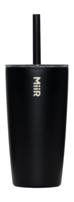 Thermobecher MiiR Straw Tumbler Black 473ml