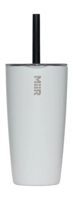 Thermobecher MiiR Straw Tumbler White 473ml
