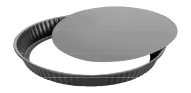 Moule à Tarte avec fond amovible Ibili Moka 28 cm