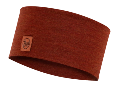 Hoofdband Buff Unisex Merino Wide Headband Solid Sienna