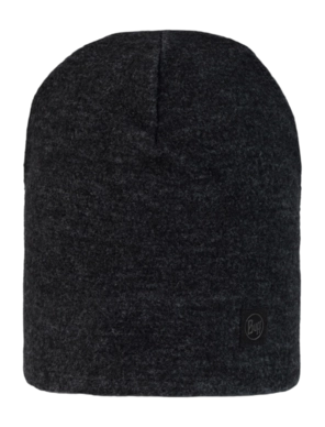 Bonnet Buff Unisexe Merino Fleece Beanie Black