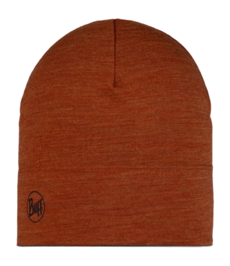 Muts Buff Unisex Merino Migweight Beanie Melange Cinnamon
