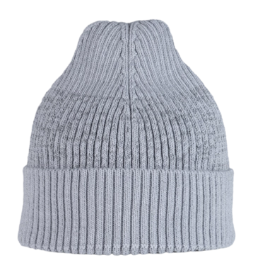 Bonnet Buff Unisexe Merino Summit Solid Light Grey