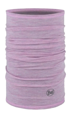 Neck Warmer Buff Lightweight Merino Wool Solid Pansy