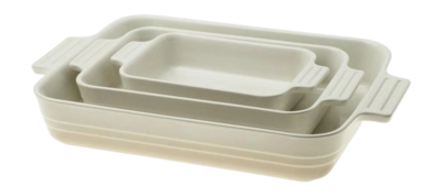 Ovenschaal Le Creuset Rechthoekig Set van 3 Rechthoekige Flint 18/25/32cm