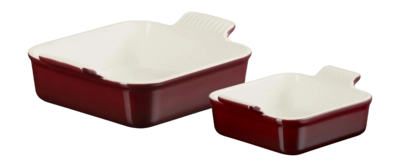 Auflaufform Le Creuset Quadratisch Garnet 13 + 20 cm (2-Teilig)