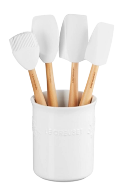 Spatula set Le Creuset Premium With Spatula Pot Winter Holly Collection White (5-Piece)