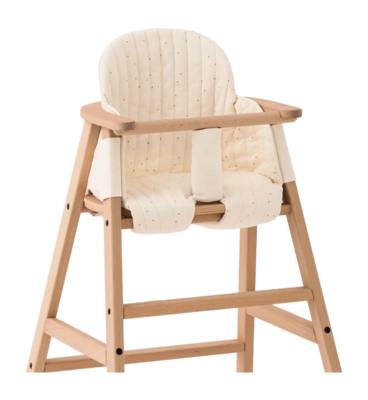 Coussin de Chaise haute Nobodinoz Growing Green High Chair Honey Sweet Dots/Natural