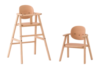 Kinderstuhl Nobodinoz Growing Green Evolutive Chair 3 in 1 Beech Wood