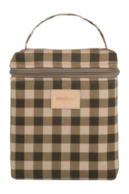 Sac à Repas Nobodinoz Hyde Park Insulated Baby Bottle And Lunch Bag Green Checks