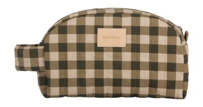 Trousse de Toilette Nobodinoz Hyde Park Waterproof Green Checks