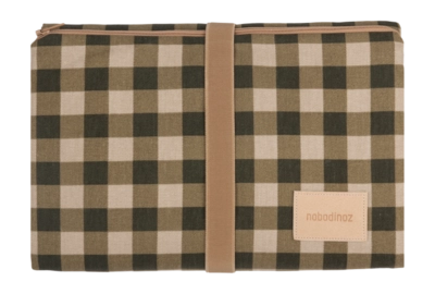 Tapis à langer Nobodinoz Hyde Park Waterproof Green Checks (50 x 70 cm)