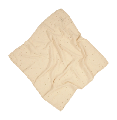 Couverture d'Emmaillotage Nobodinoz Birth Gift Washed Muslin Wabi-Sabi Dots Ginger