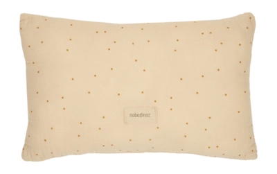 Sierkussen Nobodinoz Washed Muslin Rectangular Wabi-Sabi Dots Ginger (35 x 23 cm)